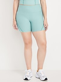 High-Waisted PowerSoft Biker Shorts -- 6-inch inseam