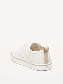 Image number 2 showing, Unisex Elastic-Lace Faux-Leather Sneakers for Toddler
