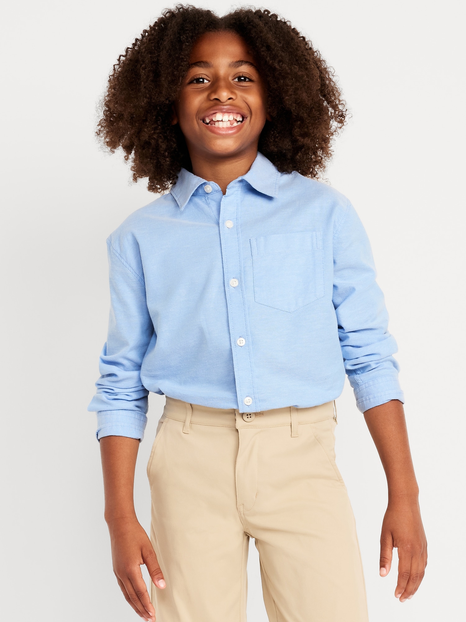 Lightweight Oxford School Uniform Shirt for Boys