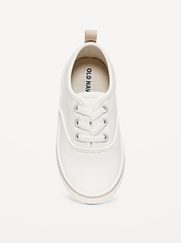 Image number 1 showing, Unisex Elastic-Lace Faux-Leather Sneakers for Toddler