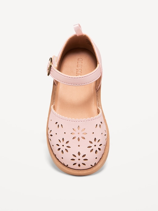 Chunky Perforated Ballet Sandals for Toddler Girls