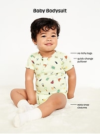 Image number 3 showing, Ribbed Cami Bodysuit 3-Pack for Baby