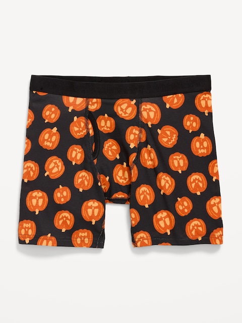 Soft-Washed Boxer Briefs -- 6.25-inch inseam - Jack O'Lantern