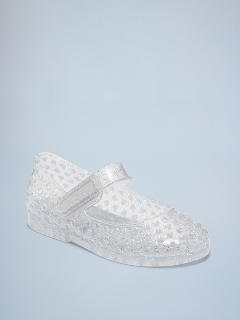 Fruity Scented Jelly Mary-Jane Flats for Toddler Girls - Clear