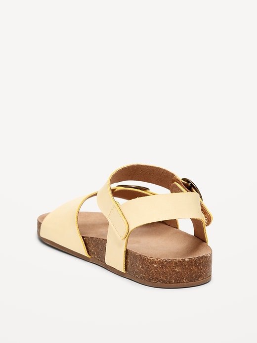 Image number 3 showing, Faux-Leather Buckled Strap Sandals for Toddler Girls