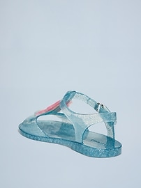 Image number 3 showing, Jelly T-Strap Sandals for Toddler Girls