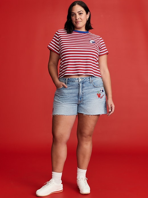 Image number 8 showing, Old Navy x Disney© High-Waisted OG Jean Cut-Off Shorts -- 3-inch inseam