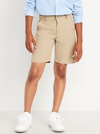 Image number 1 showing, School Uniform Quick-Dry Tech Knee Length Shorts for Boys