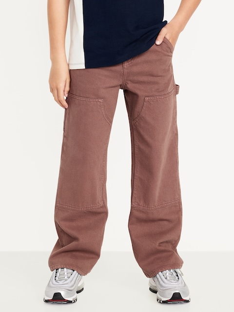 Baggy Carpenter Jeans for Boys - Brown