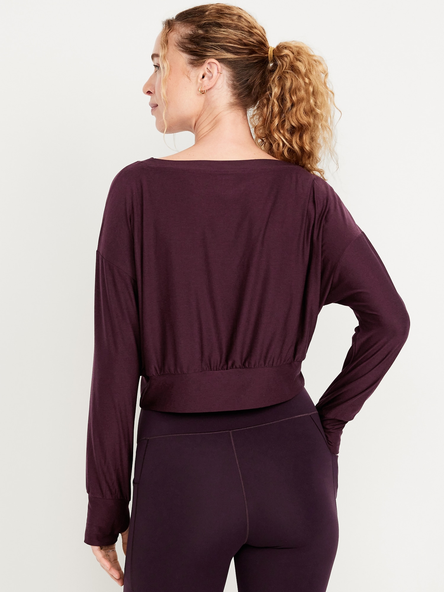 CloudMotion Boat-Neck Top