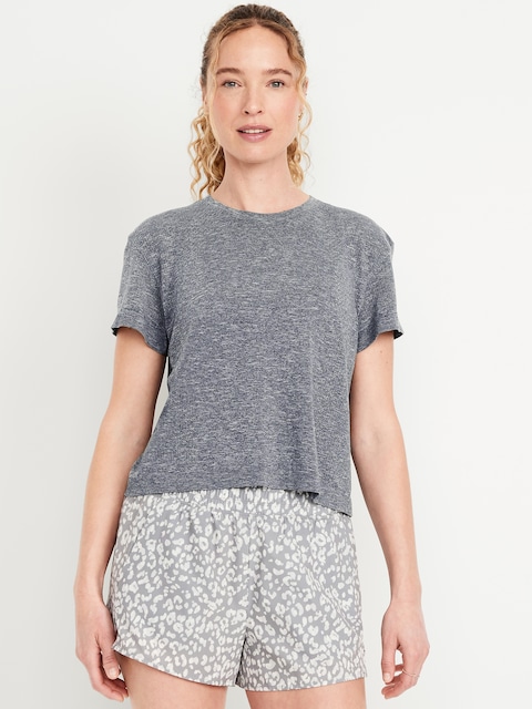 Fluid Seamless Loose T-Shirt - Heather Gray