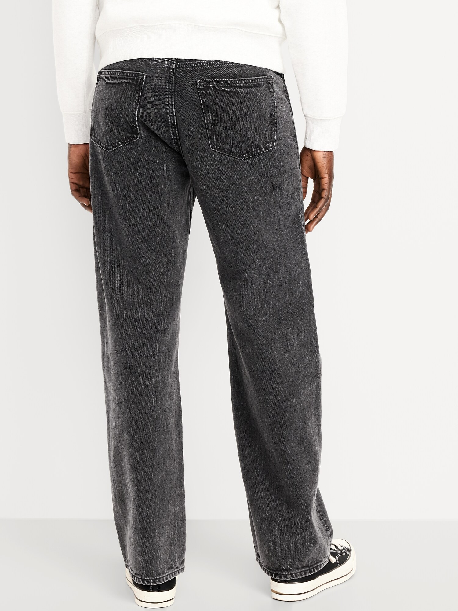 Мужские джинсы Old Navy 90's Baggy, цвет: Чёрный варёный — фото 2