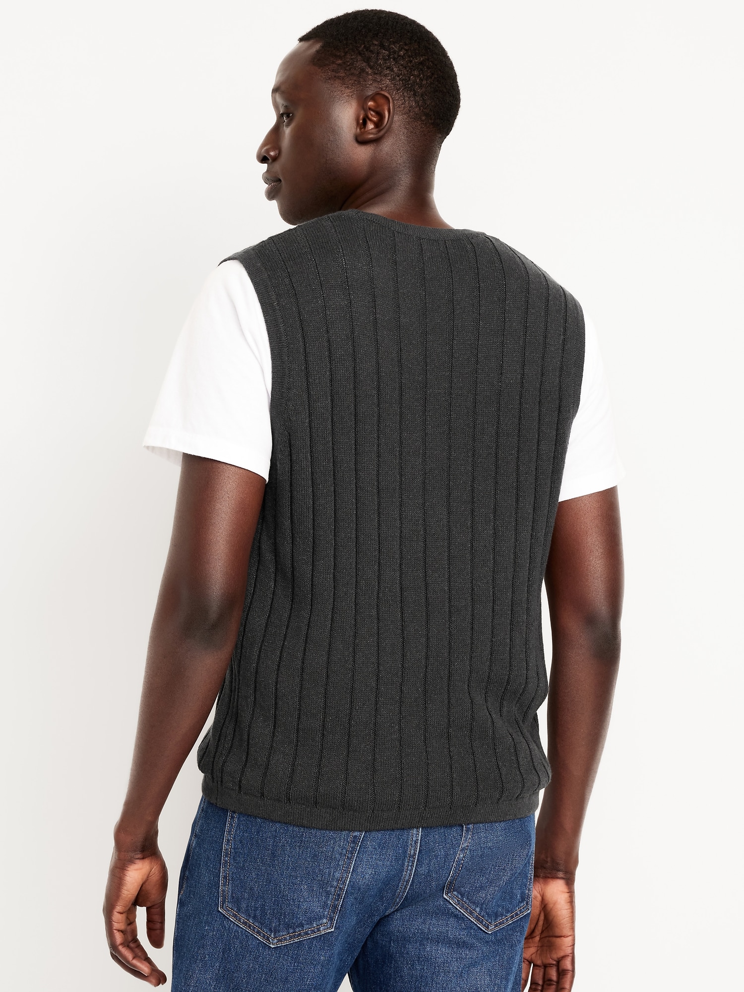 Ribbed Sweater Vest