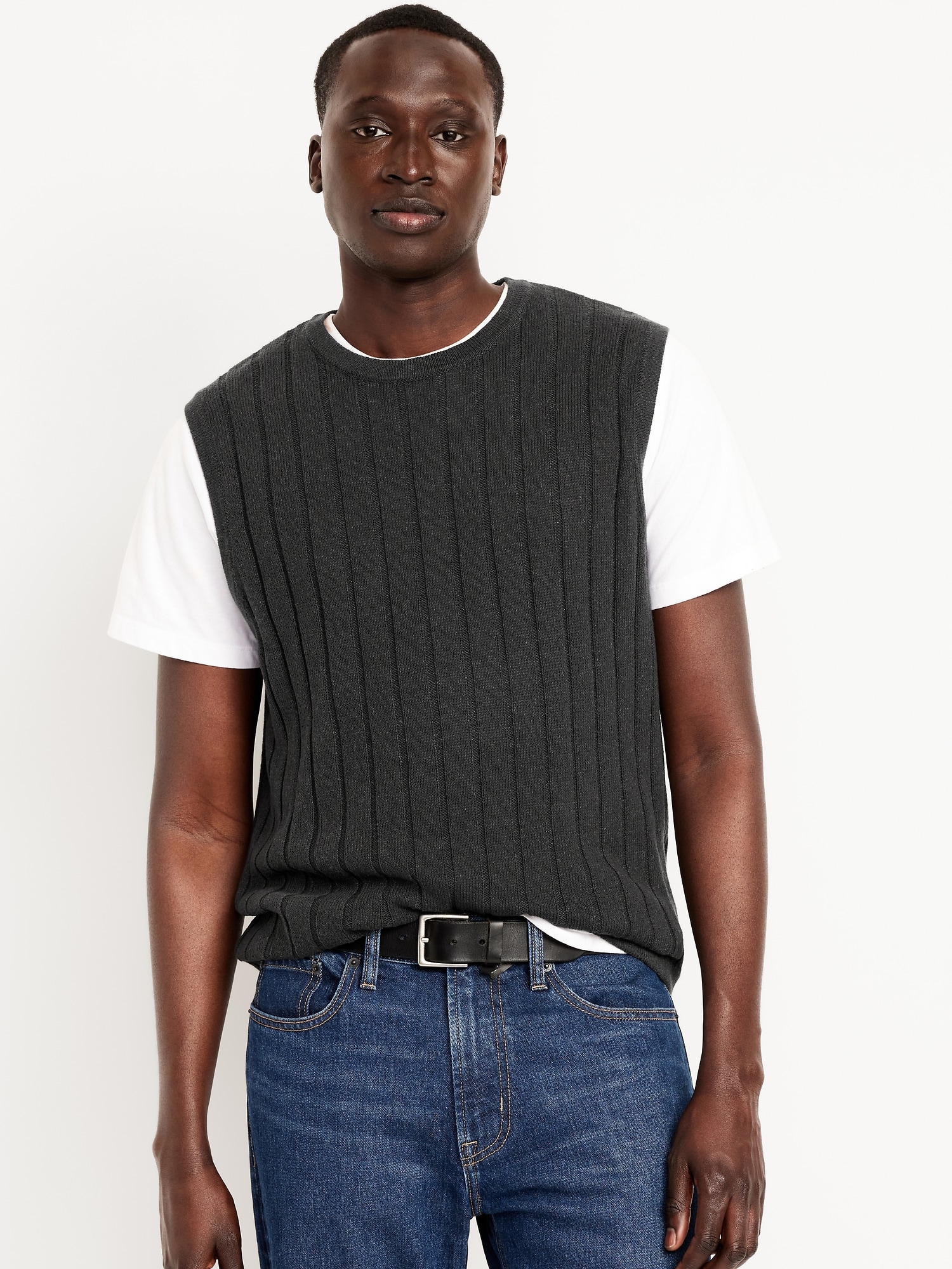 Ribbed Sweater Vest