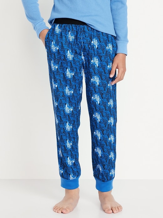 Printed Microfleece Pajama Jogger Pants for Boys