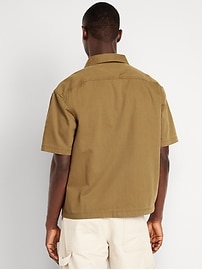 Short-Sleeve Moto Zip Shirt | Old Navy