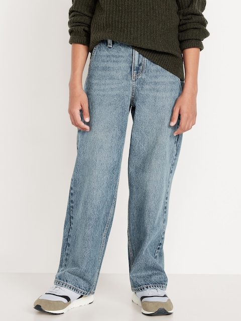 Baggy Carpenter Jeans for Boys - Medium Wash