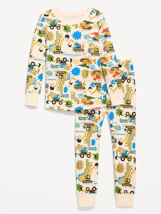Image number 1 showing, Printed Snug-Fit Pajama Set for Toddler & Baby