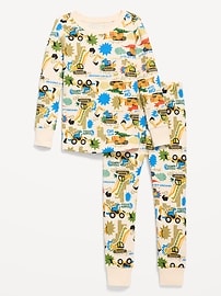 Image number 1 showing, Printed Snug-Fit Pajama Set for Toddler & Baby