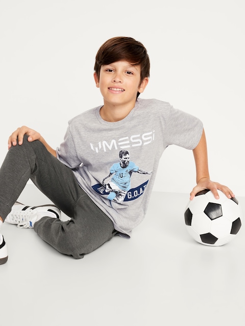 Messi™ Graphic T-Shirt for Boys - Light Heather Gray