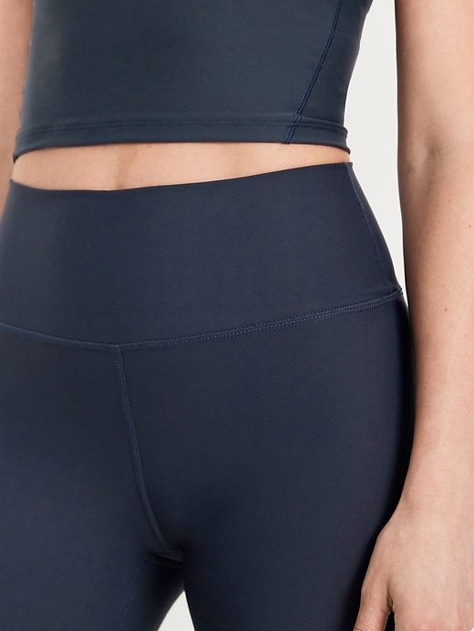 Image number 5 showing, High-Waisted PowerSoft Rib Mix 7/8 Leggings