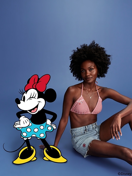 Image number 3 showing, Old Navy x Disney© Minnie Mouse Triangle String Bikini Swim Top