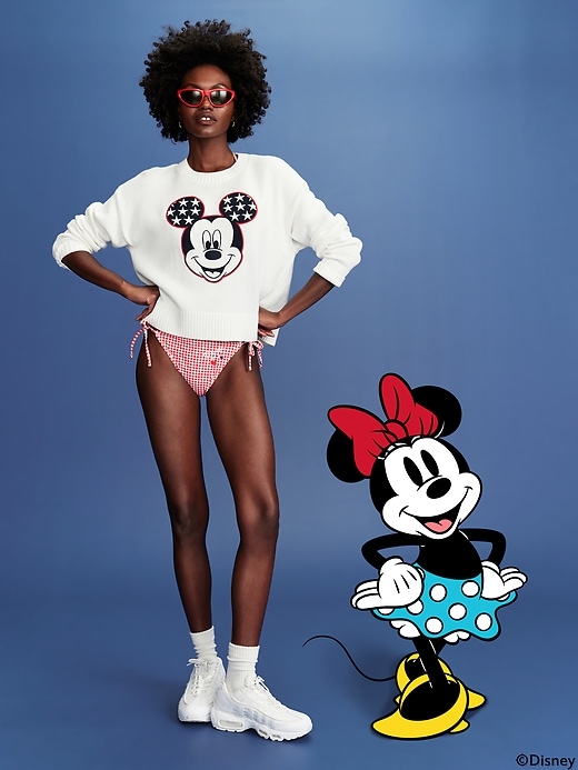 Image number 3 showing, Old Navy x Disney© Minnie Mouse Gingham String Bikini Swim Bottoms