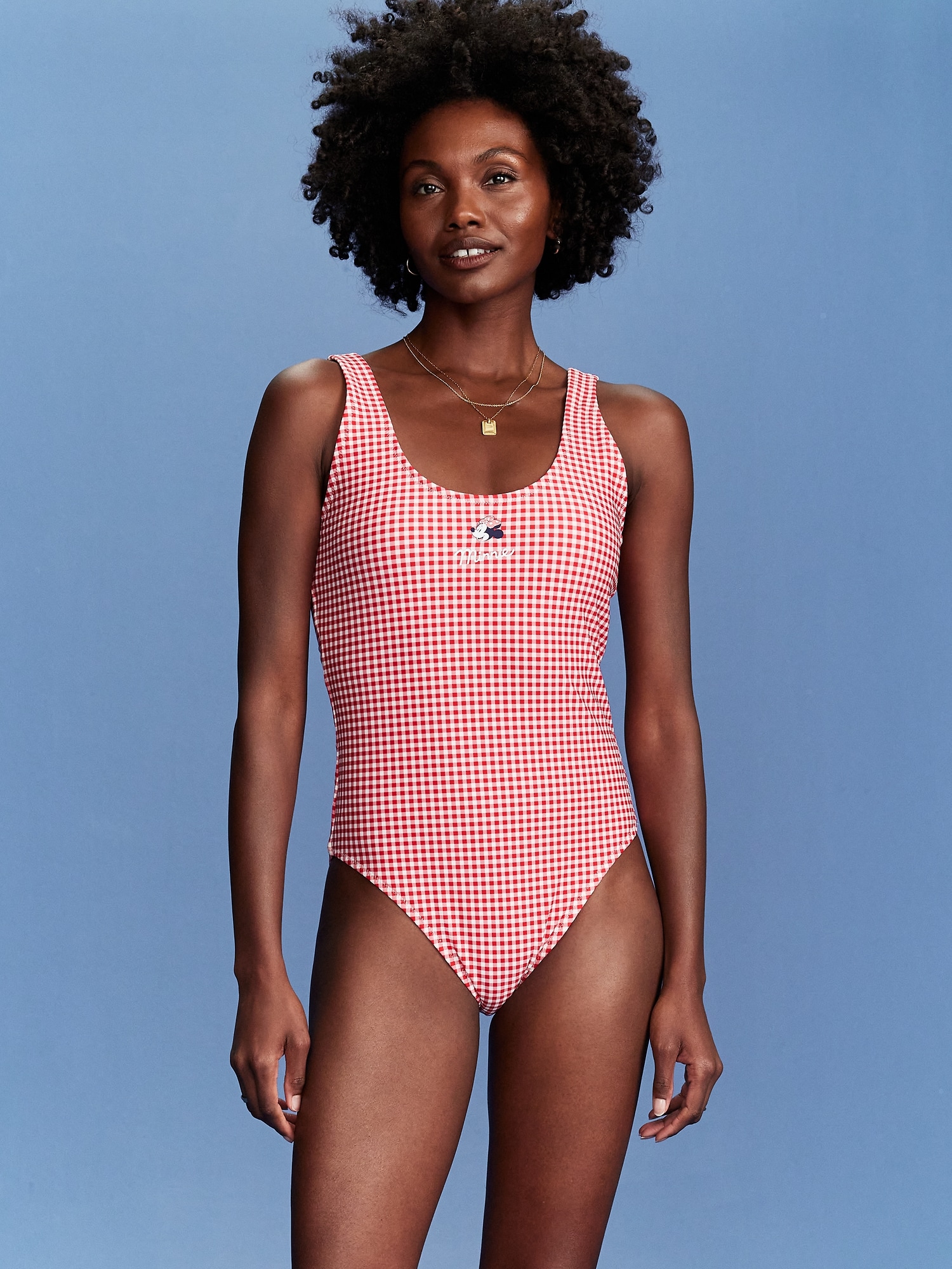 Old Navy x Disney© Minnie Mouse Gingham One-Piece Swimsuit