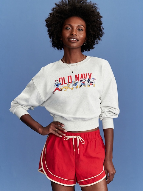 Old Navy x Disney© SoComfy Logo-Graphic Sweatshirt - Light Heather Gray