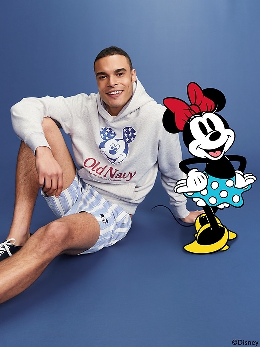 Image number 3 showing, Old Navy x Disney© Mickey Mouse Oversized Flag Logo-Graphic Hoodie