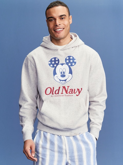 Old Navy x Disney© Mickey Mouse Oversized Flag Logo-Graphic Hoodie