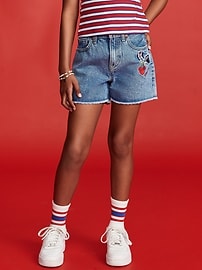 Image number 3 showing, Old Navy x Disney© High-Waisted Cutoff Jean Shorts for Girls