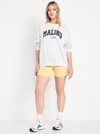 Image number 5 showing, High-Waisted Jersey Biker Shorts -- 6-inch inseam