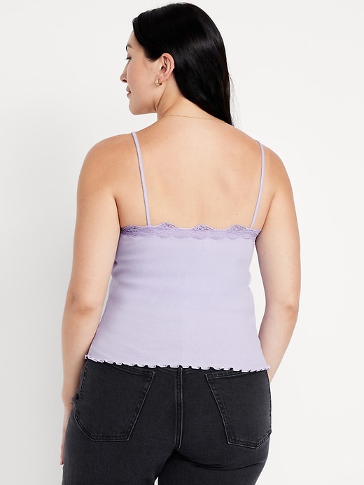 Image number 5 showing, Lace-Trim Cami Tank Top