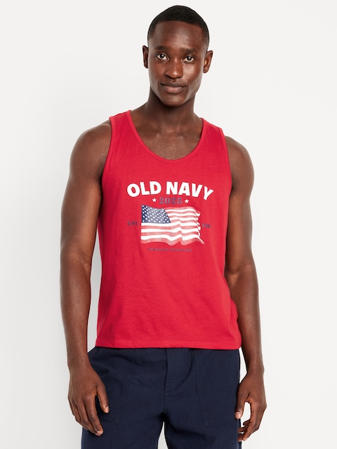 2025 Flag Graphic Tank Top - Robbie Red
