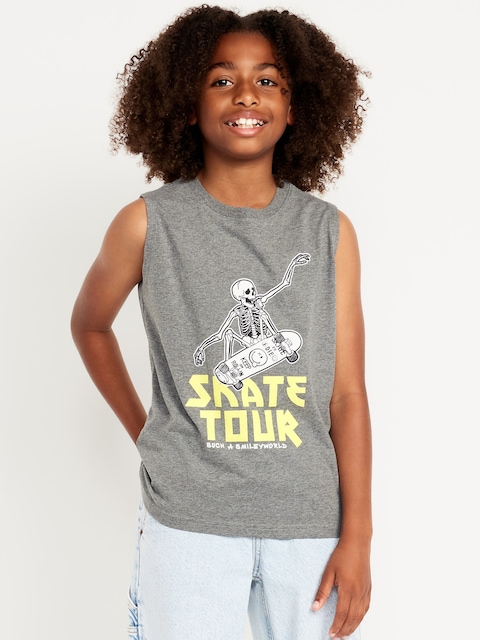 Smiley World™ Muscle Tank Top for Boys - Gray