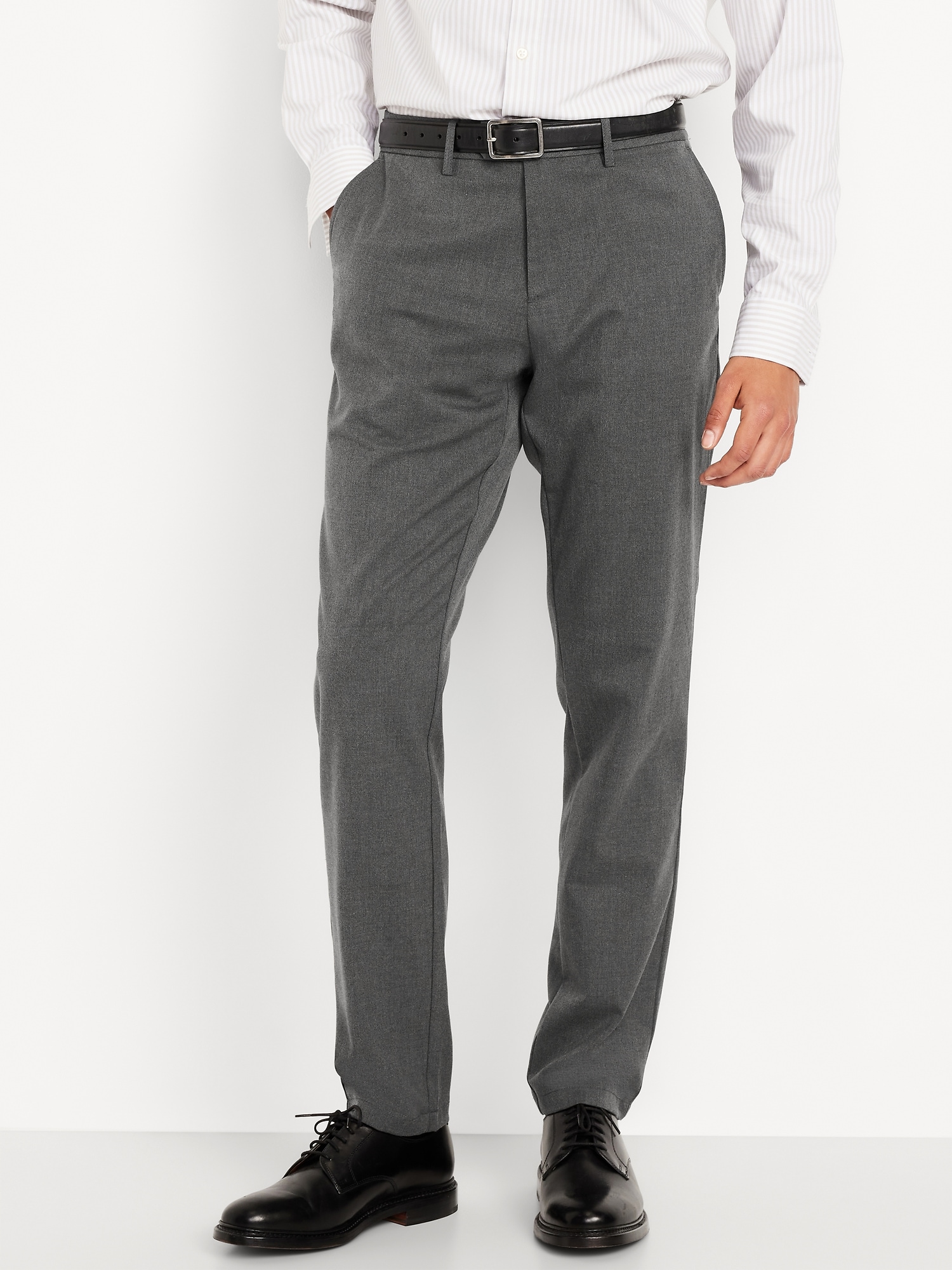 Old Navy Men's Athletic-Fit Twill Dress Pants - Gray - Tall Size 33W x 36L