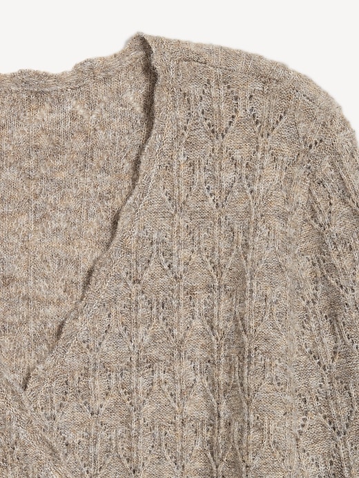 Image number 5 showing, Wool-Blend Wrap-Front Sweater