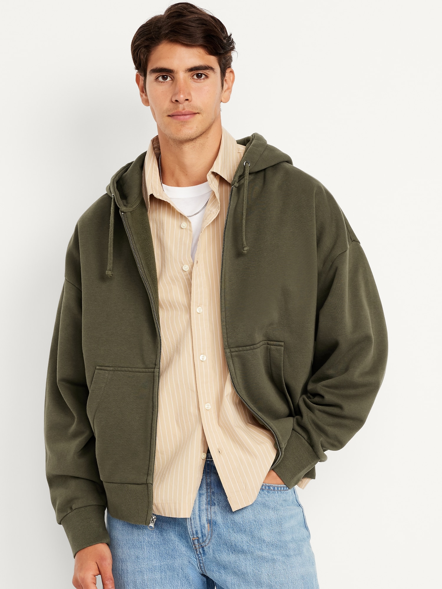 Oversized Heavyweight Zip Hoodie