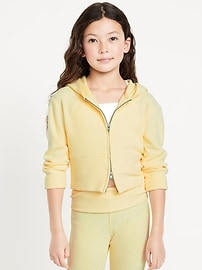 Image number 1 showing, CozePlush 2-Way-Zip Hoodie for Girls