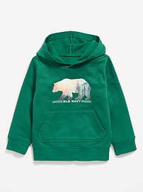 Image number 1 showing, Logo-Graphic Fleece Pullover Hoodie for Toddler Boys