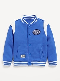 Image number 1 showing, Fleece Bomber Jacket for Toddler Boys