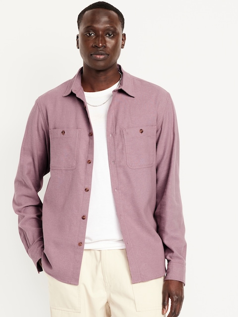 Flannel Pocket Shirt - Fragrant Rose