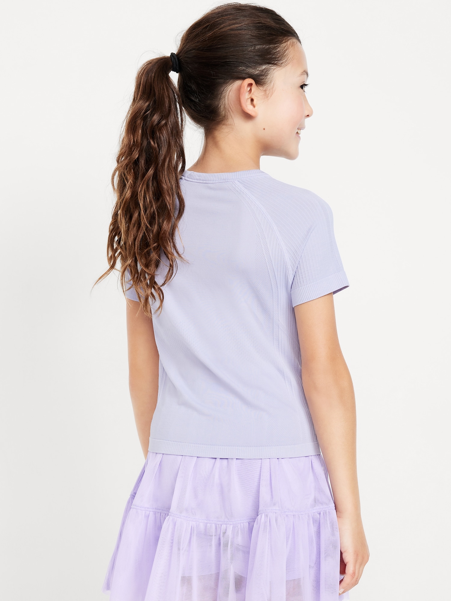 Fitted Seamless Performance Top for Girls