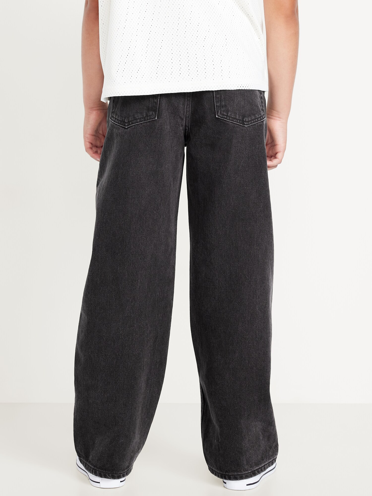 Джинсы Old Navy Baggy Non-Stretch Jeans для мальчиков, цвет: Чёрный варёный — фото 2