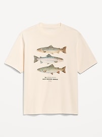 Image number 1 showing, Heavyweight Crew-Neck Graphic T-Shirt