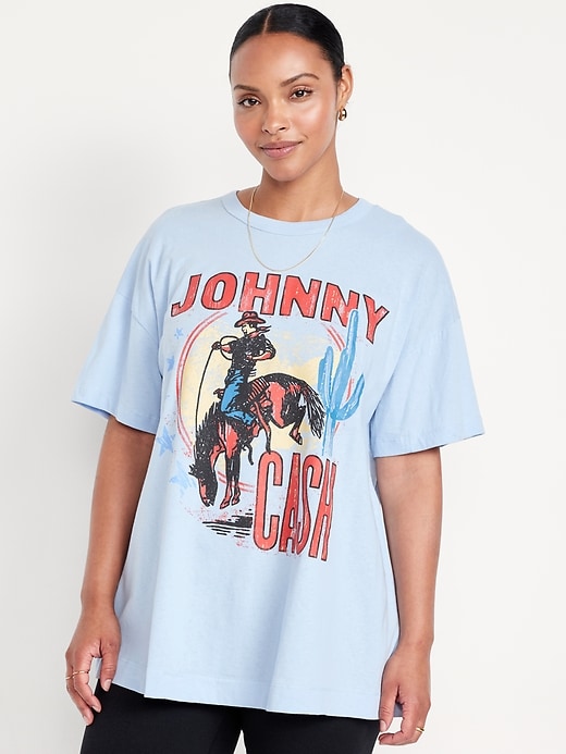Image number 4 showing, Johnny Cash™ Oversized Tunic T-Shirt