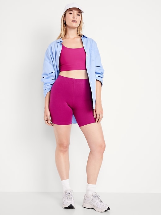 Image number 5 showing, High-Waisted Biker Shorts -- 8-inch inseam