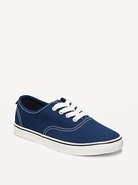 Image number 1 showing, Canvas Lace-Up Sneakers for Boys