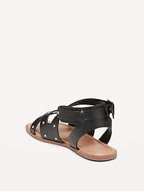 Image number 4 showing, Faux-Leather Gladiator Sandals for Girls